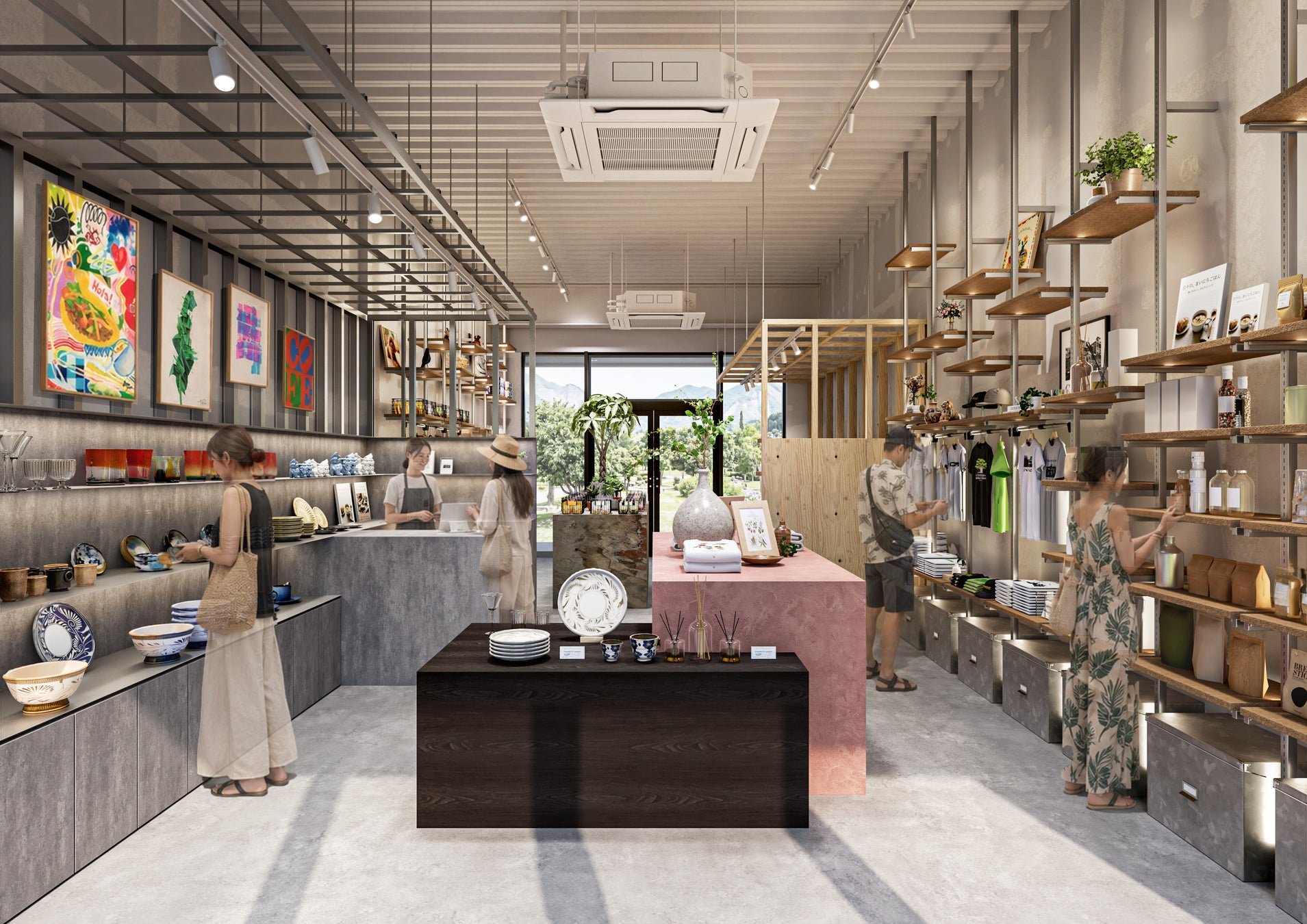 「scape general store」店內陳設,充滿沖繩地方特色