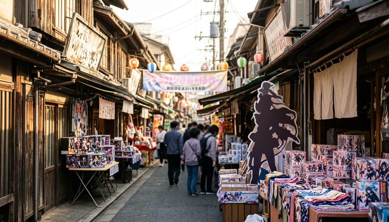 岡山表町商店街「おかやま桃アニメ祭」一覽,攤位林立,動漫迷絡繹不絕