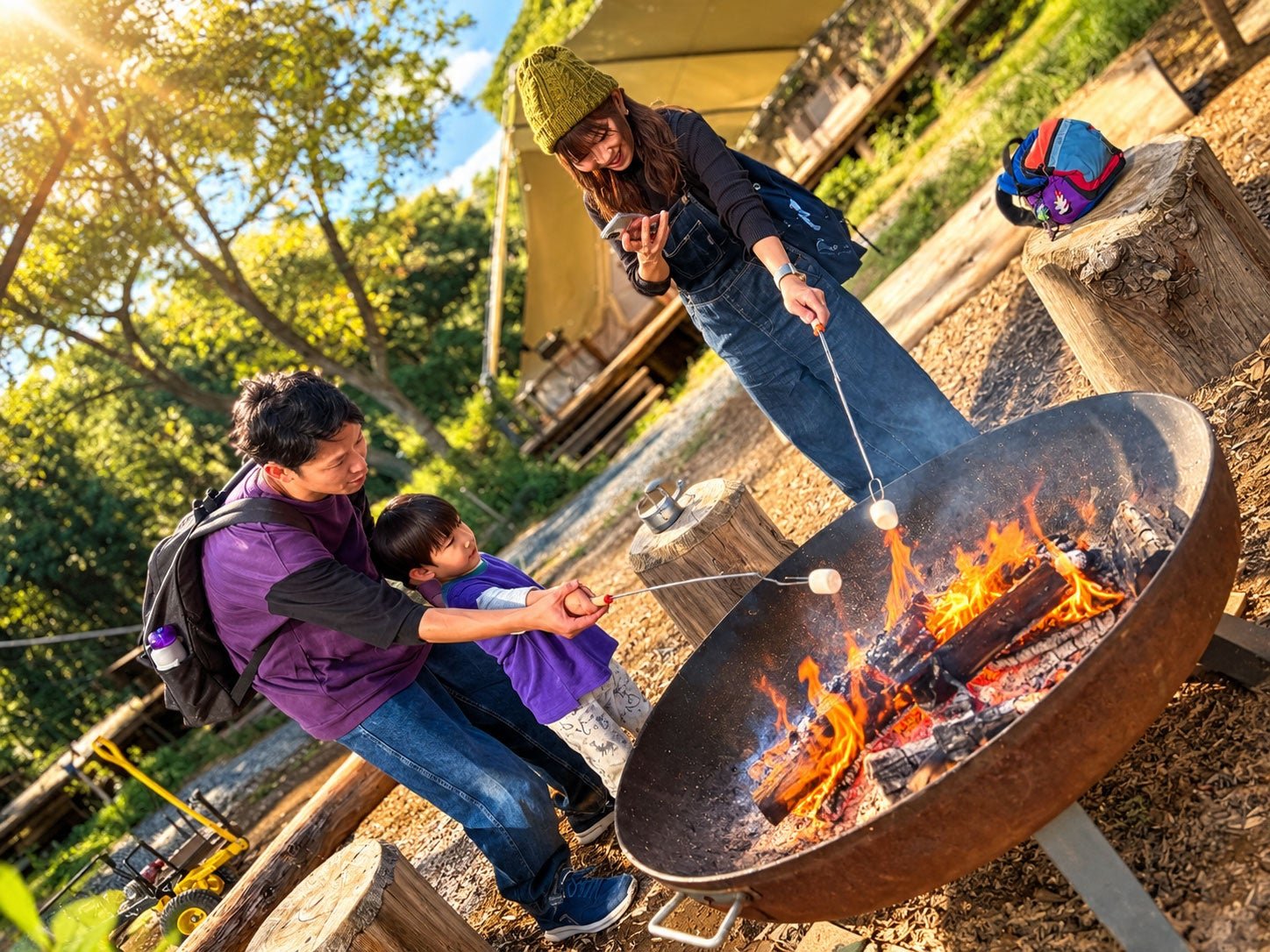 Couscous Glamping Manazuru 嘅營火位