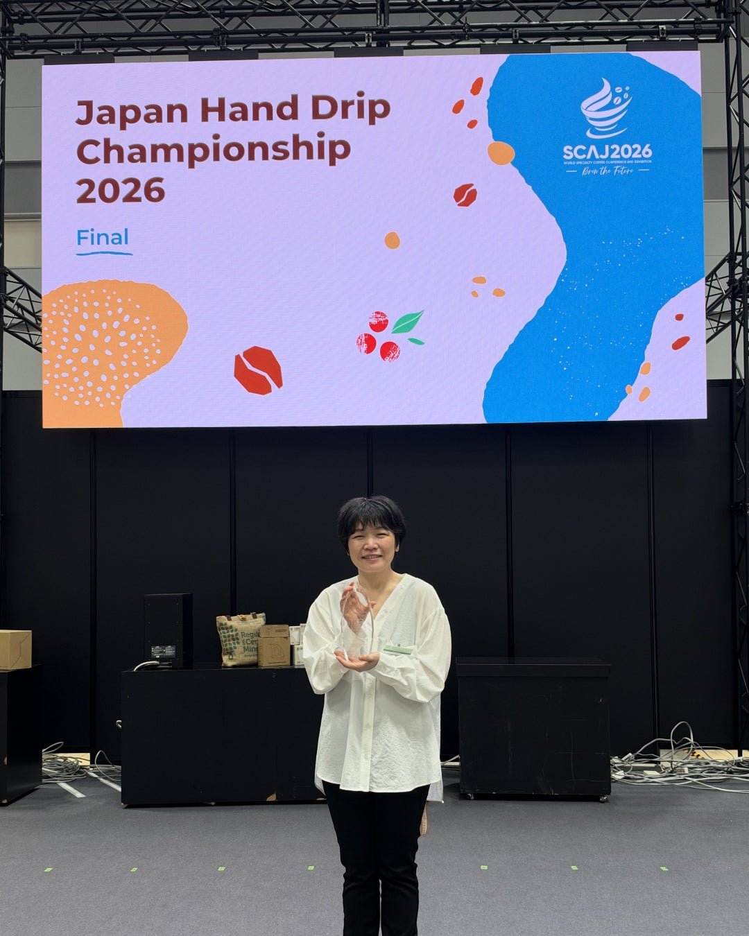 福井敦賀新田珈幣:新田千香子JHDC2026奪冠後持獎杯