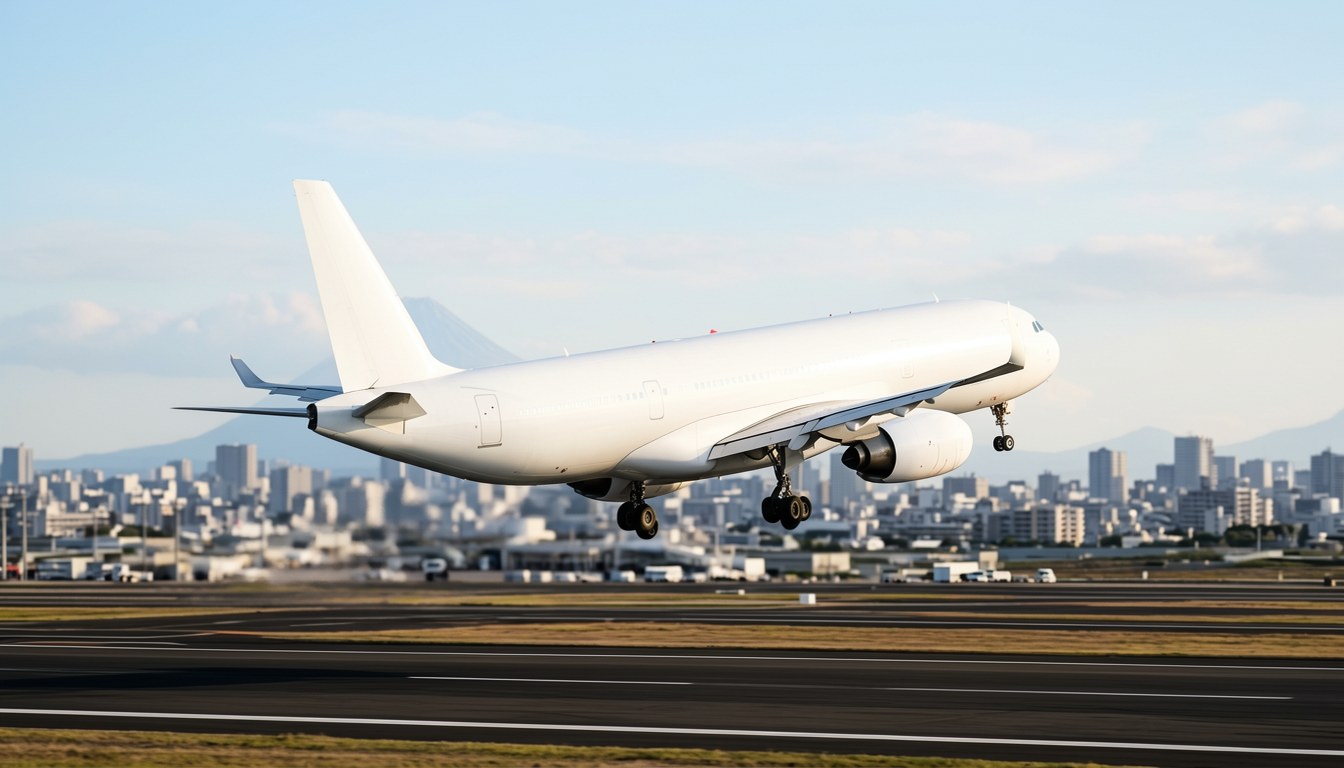 日本機場國際航廈背景，無人