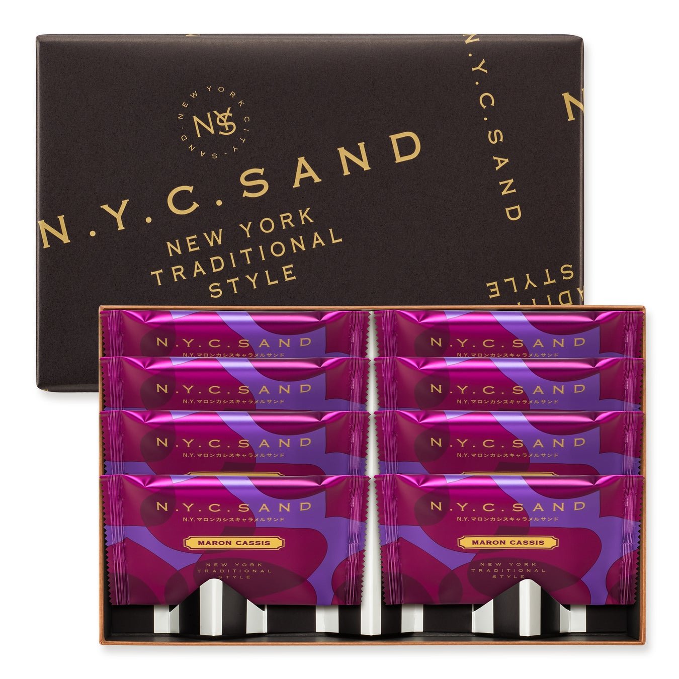 N.Y.マロンカシスキャラメルサンド 8件裝