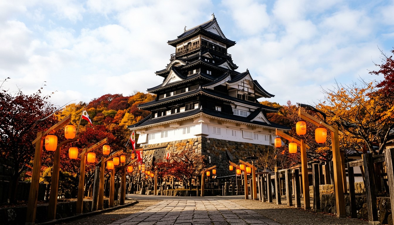 九州秋景:海與山之間,山腳下嘅日本飯店建築群