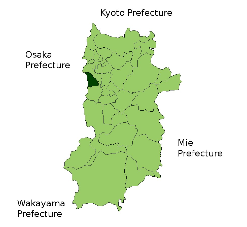 奈良縣五條市一帶嘅山林景觀