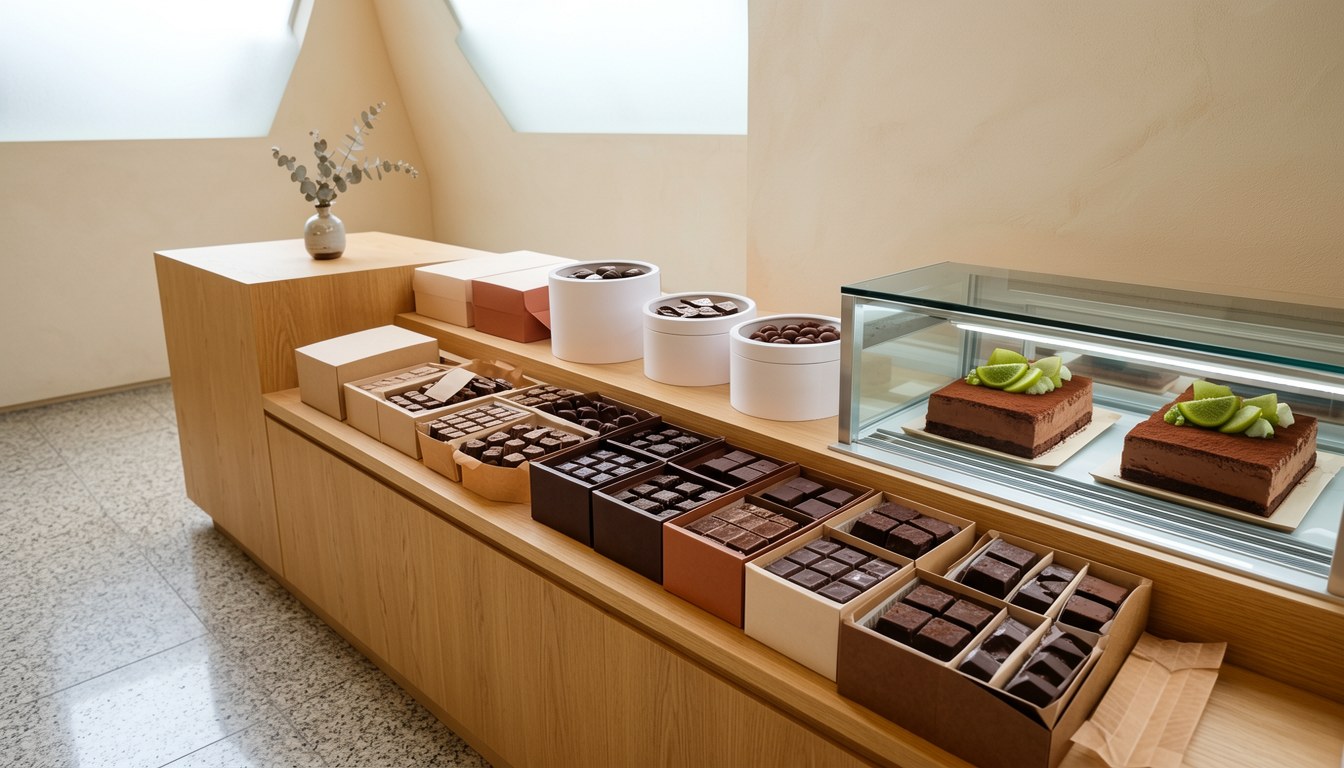 MAISON CACAO 大丸札幌店外景示意，朱古力品牌店面，中央區街道