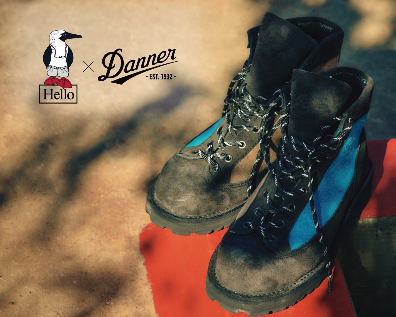 HelloWear from Chums x Danner WASHOUGAL SMU 聯乘工裝靴產品照