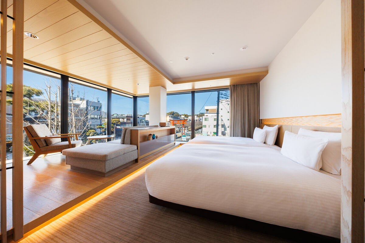 都シティ酒店鎌倉（Hotel Metropolitan 鎌倉）Premium Corner Twin 客房（45㎡）