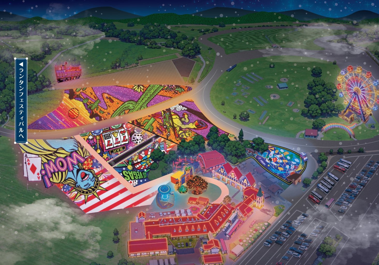 東京德國村2026-27冬季燈光秀場館圖（ウィンターイルミネーション会場図）