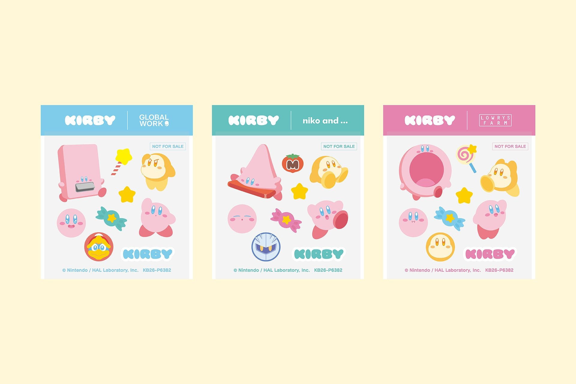星之卡比（Kirby）× アダストリア三個品牌聯名限定系列宣傳圖