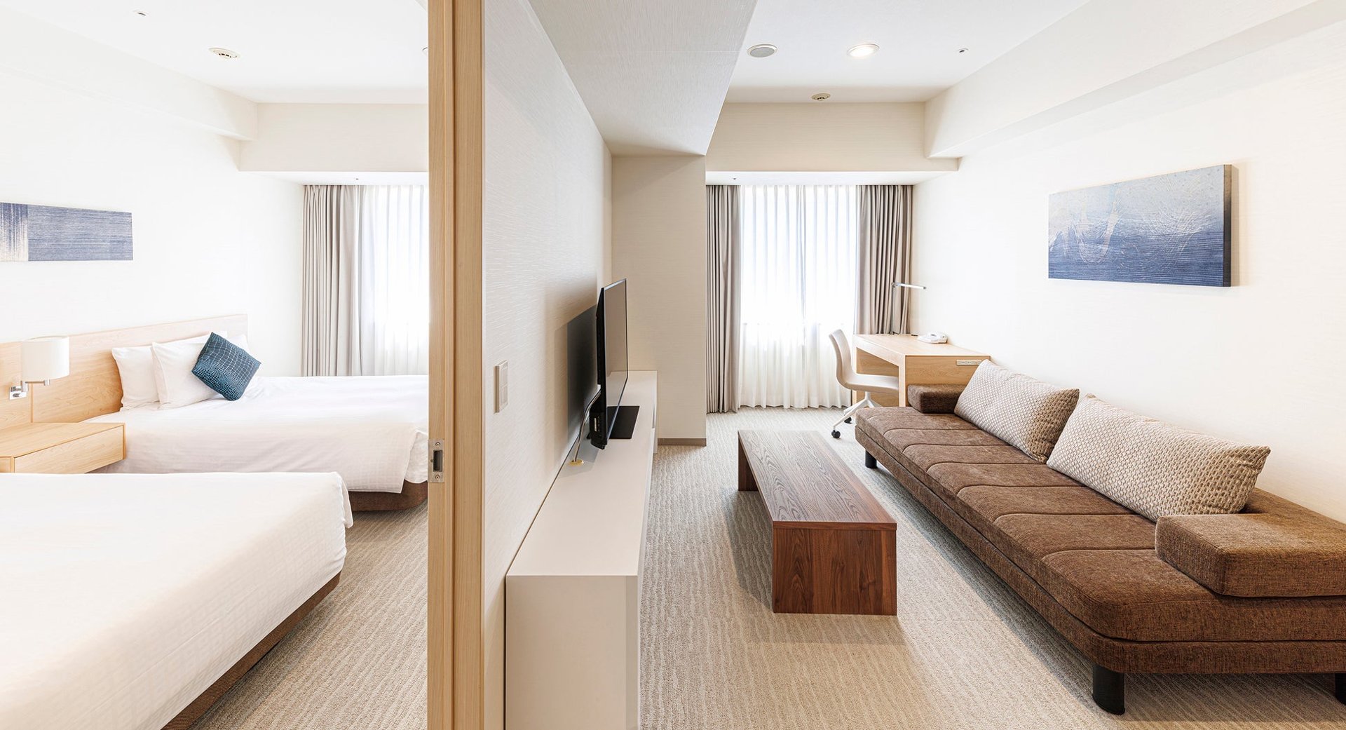 Fraser Residence Nankai Osaka 一室公寓客廳實景
