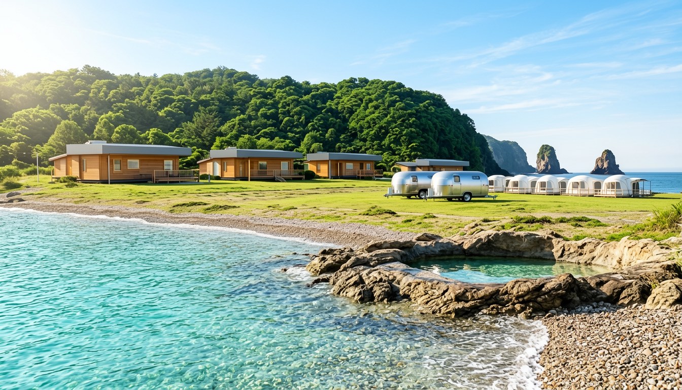 海邊villa，帶露台同露天風呂，遠眺海岸
