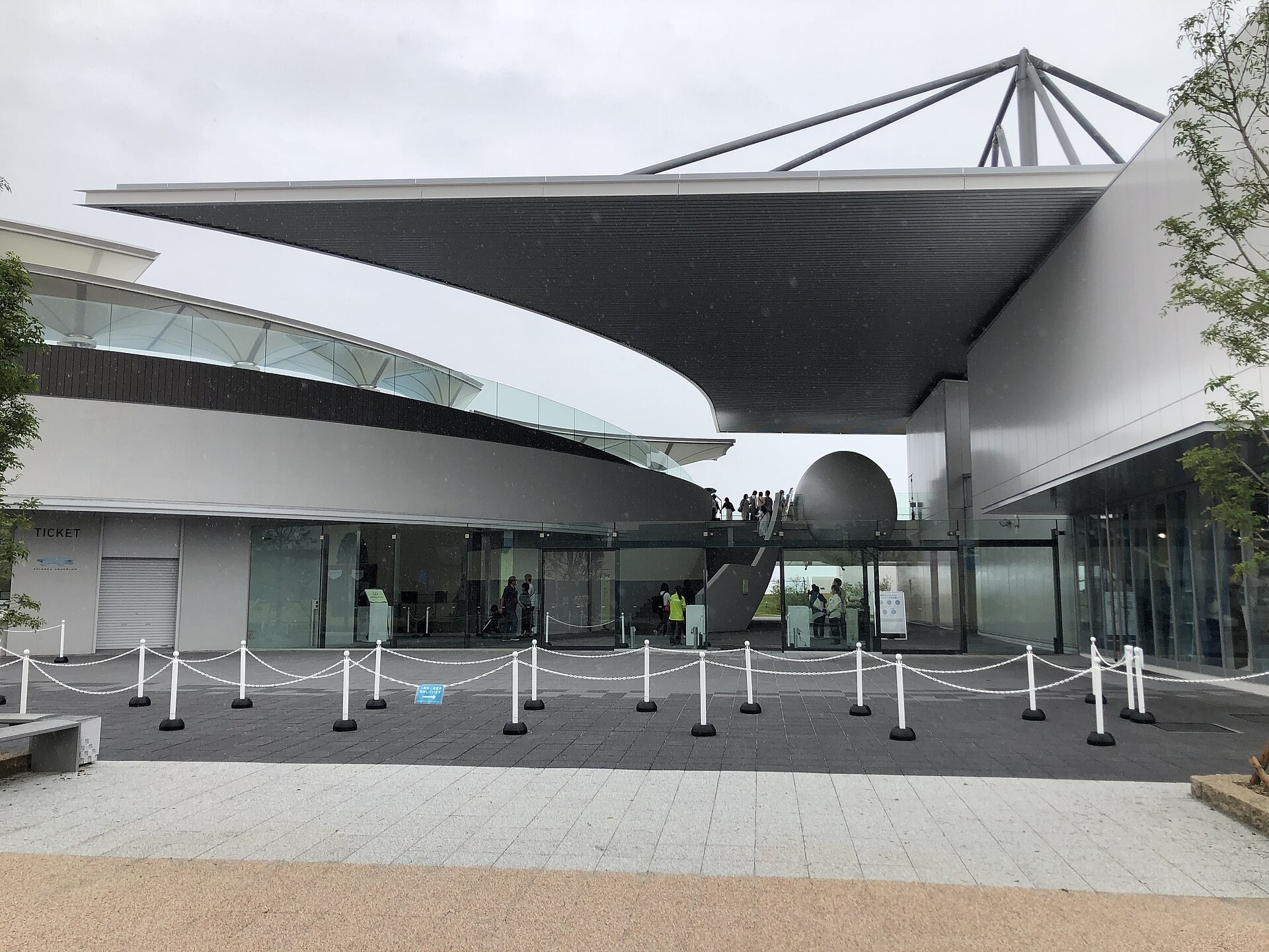 香川縣宇多津町嘅四國水族館,水族缸同海草展示。