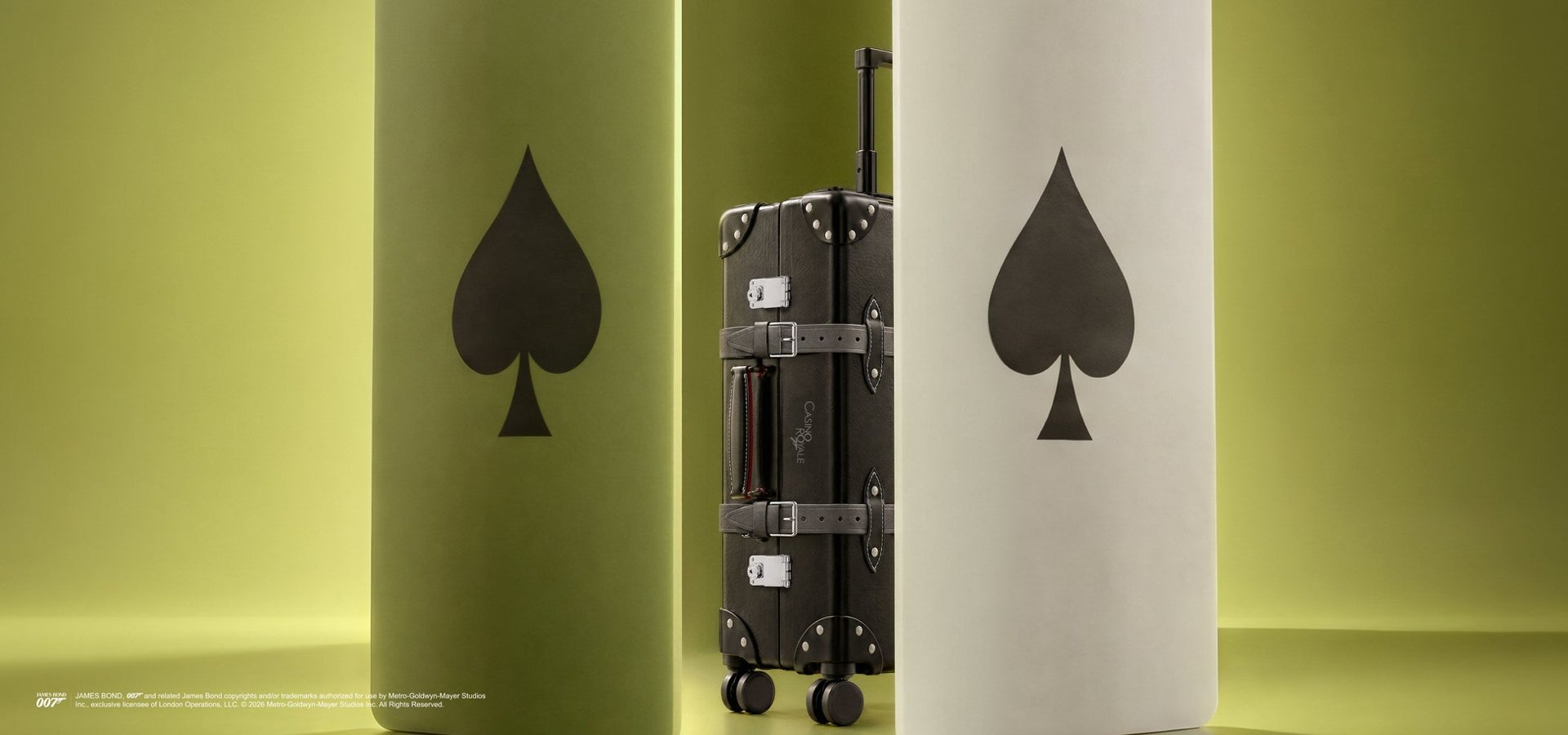 Globe Trotter 007 Casino Royale 聯名行李箱產品圖