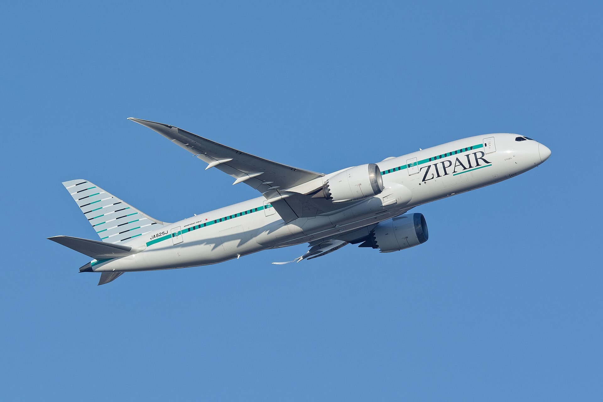 停喺成田機場嘅 ZIPAIR 波音787飛機