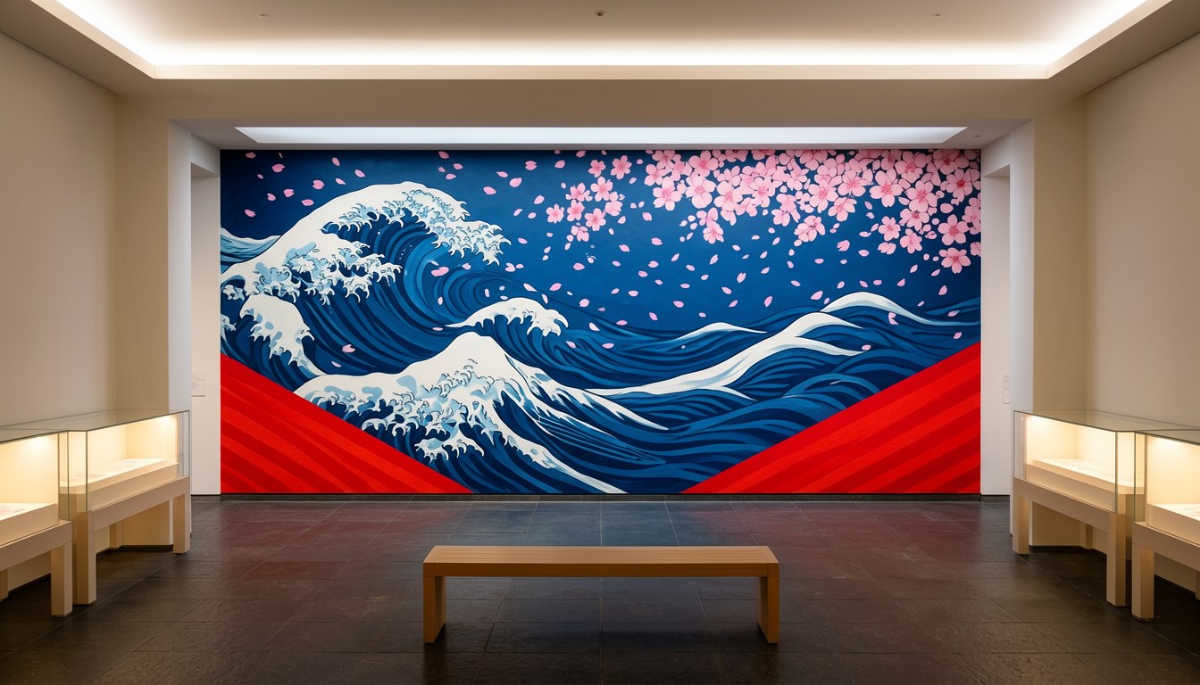 大和郡山大河ドラマ館展示室內，展示豊臣秀長夫婦嘅傳統日本服飾同歷史小道具。