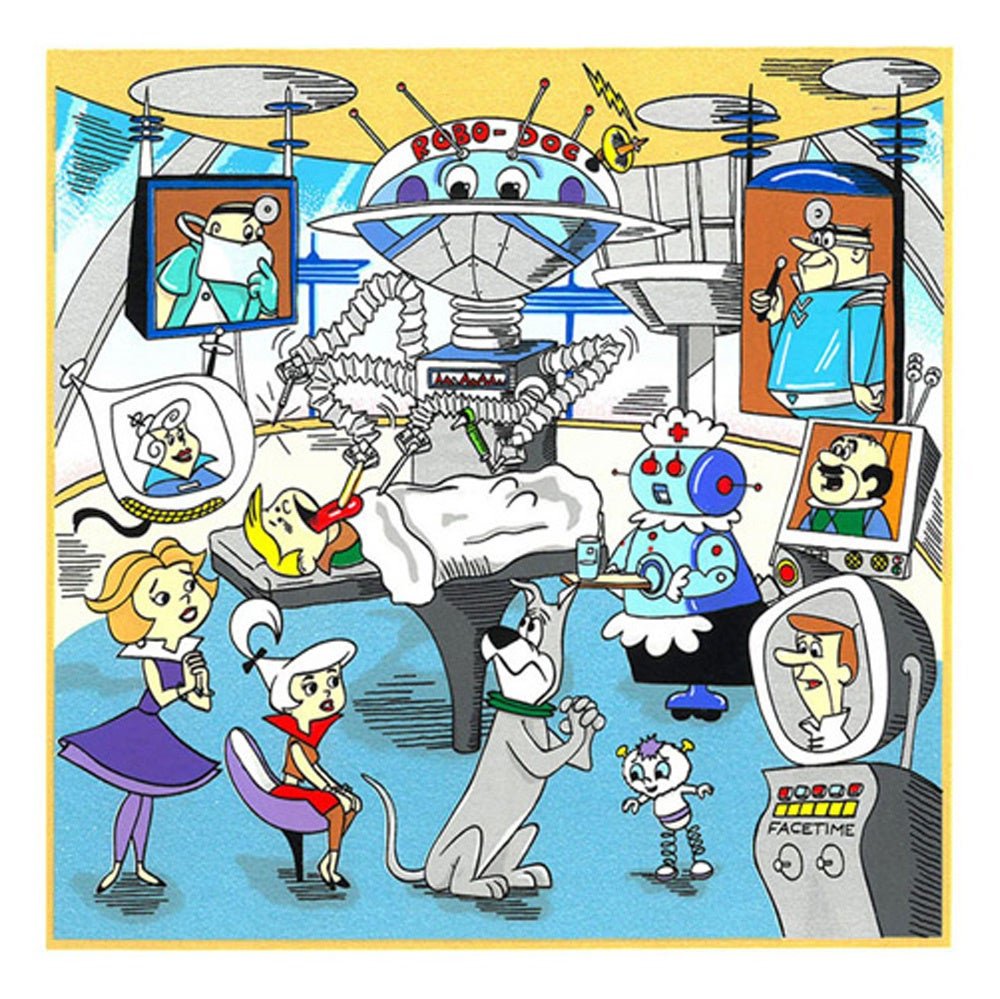 Charles Fazzino《Jetsons Clinic》3D立體版畫作品，39×39cm