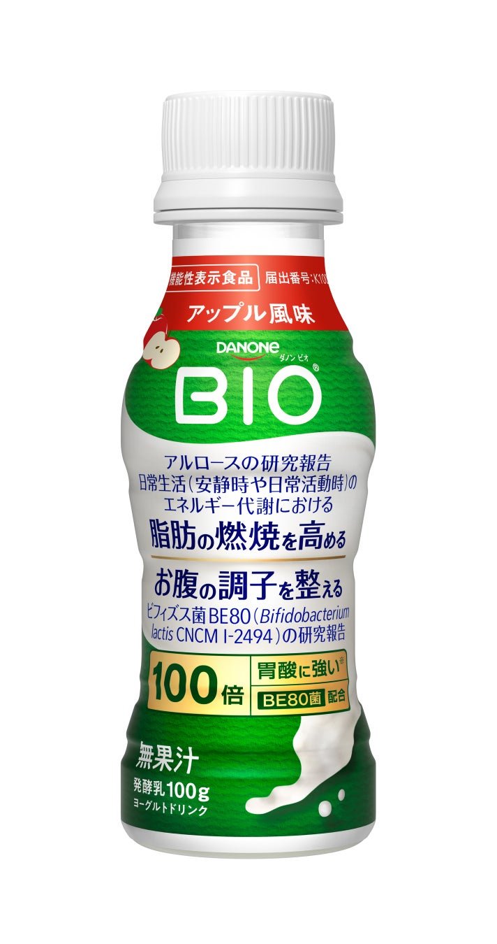 達能日本「ダノン ビオ 脂肪燃焼ヨーグルトドリンク」蘋果風味產品照
