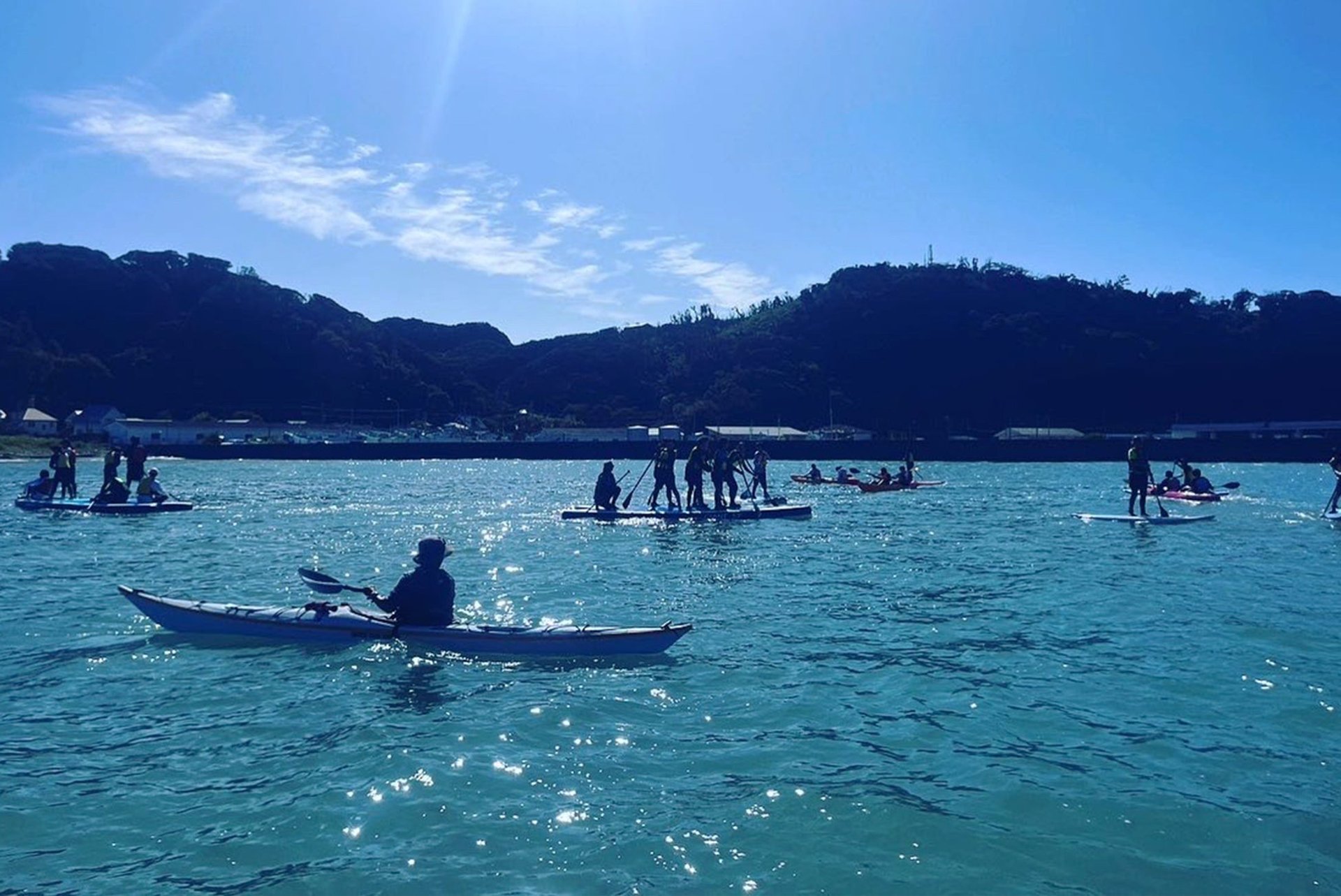 海邊的SUP體驗，原岡海邊大房岬景色