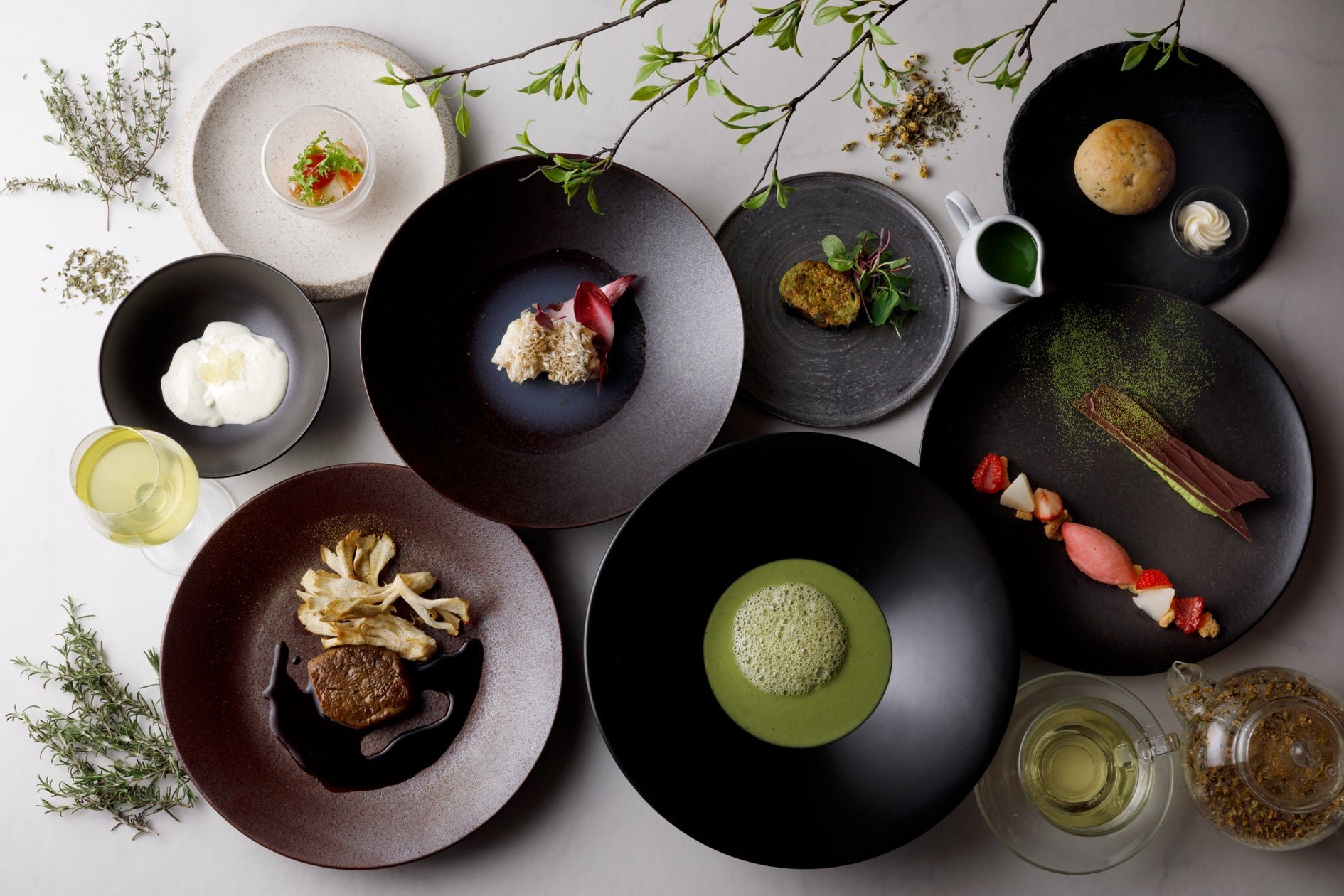 福岡 Grand Hyatt「YAME TERROIR」聯名晚膳菜式