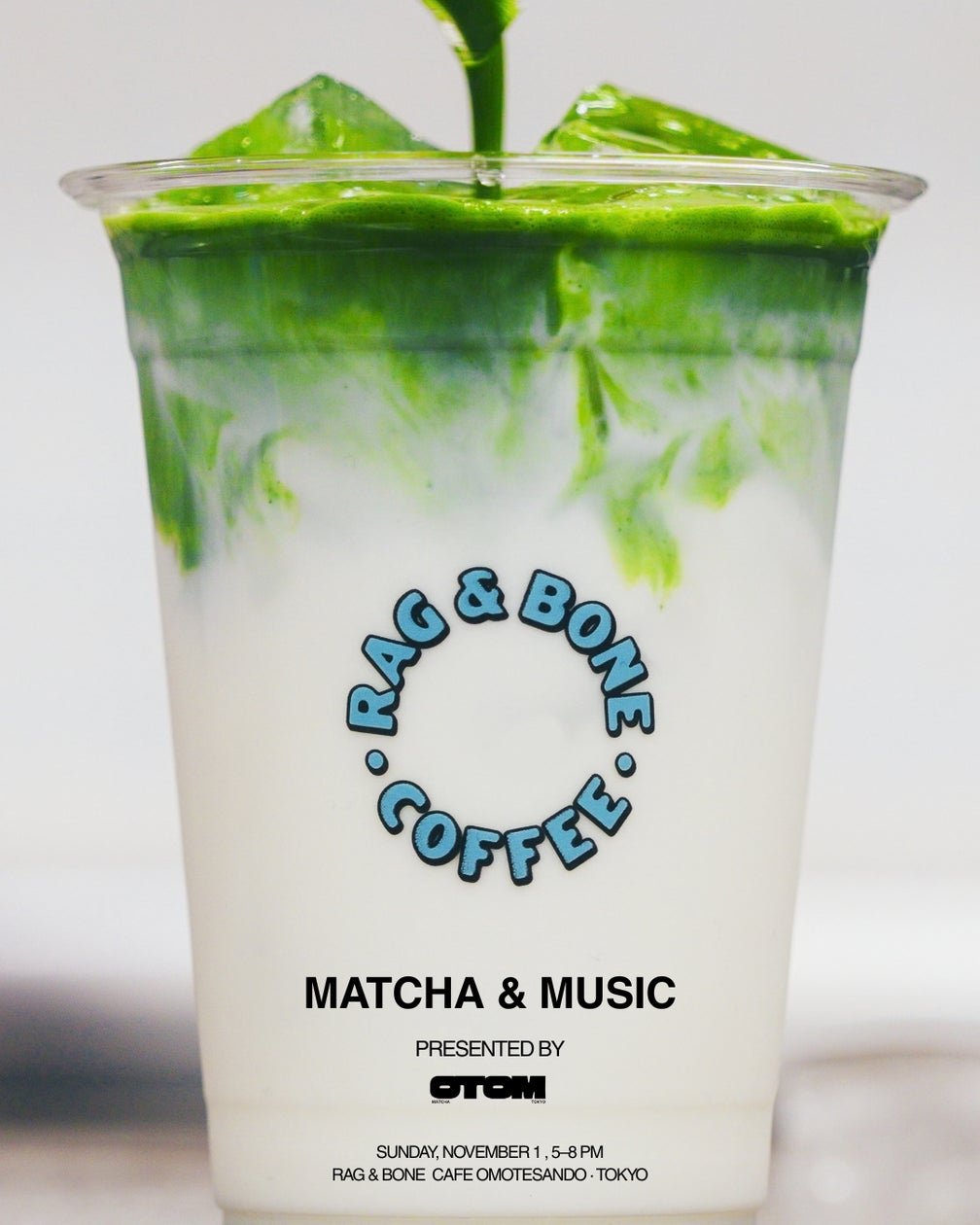 rag & bone coffee × OTOM 抹茶聯乘pop-up宣傳圖