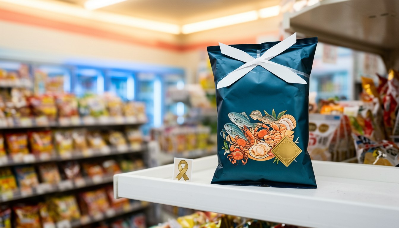 硬脆薯片 豪華海鮮高湯味 包裝示意圖