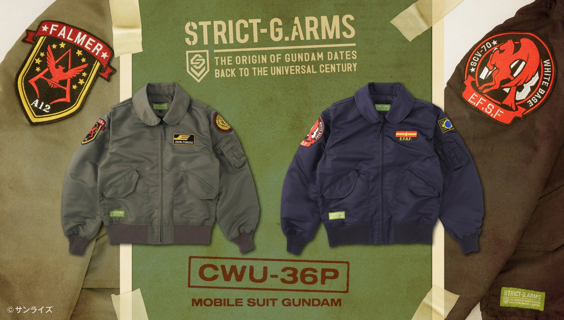STRICT-G.ARMS CWU-36P 飛行夾克（地球連邦宇宙軍版同吉翁軍版）