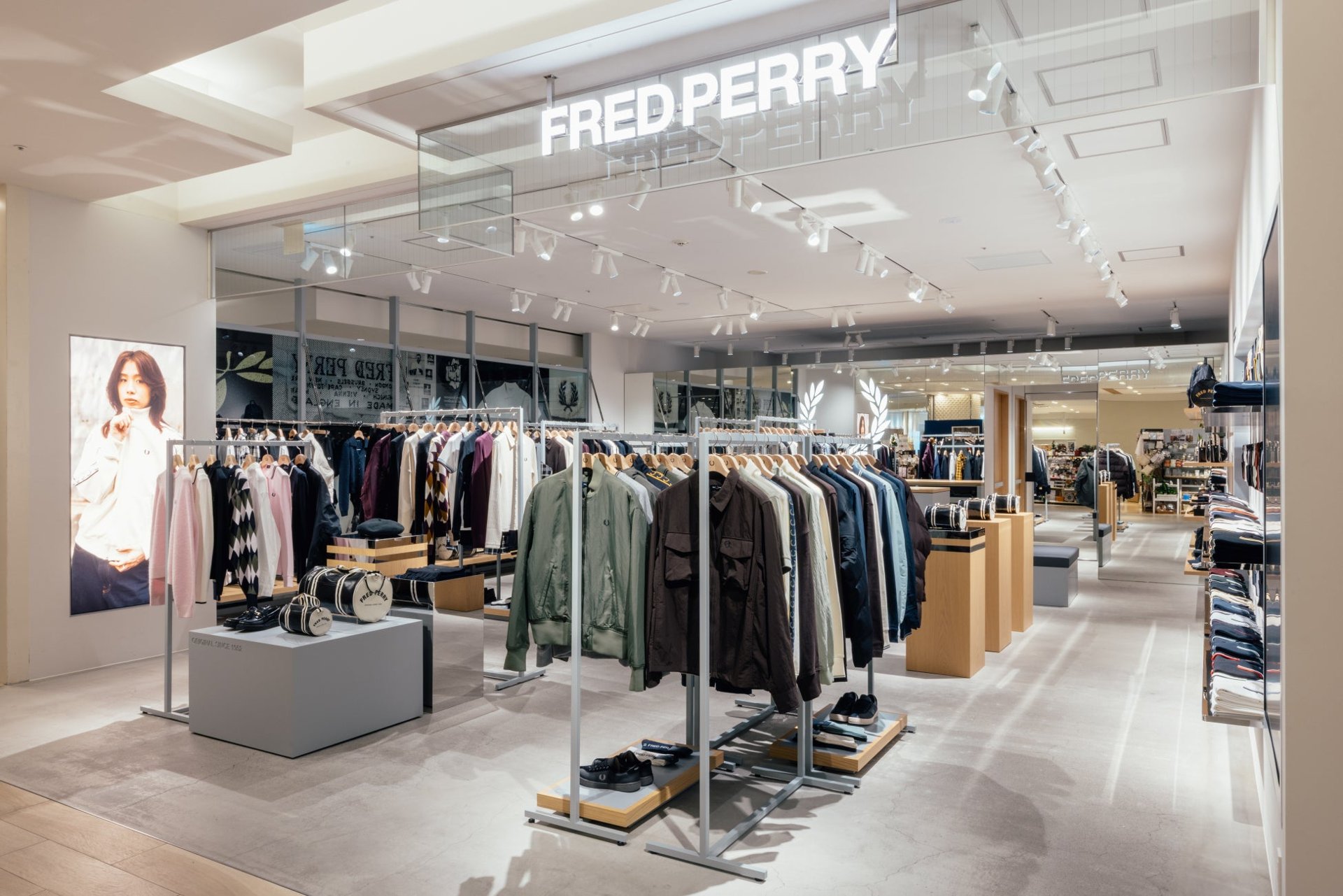 FRED PERRY タカシマヤゲートタワーモール 翻新後店鋪（品牌公關圖）