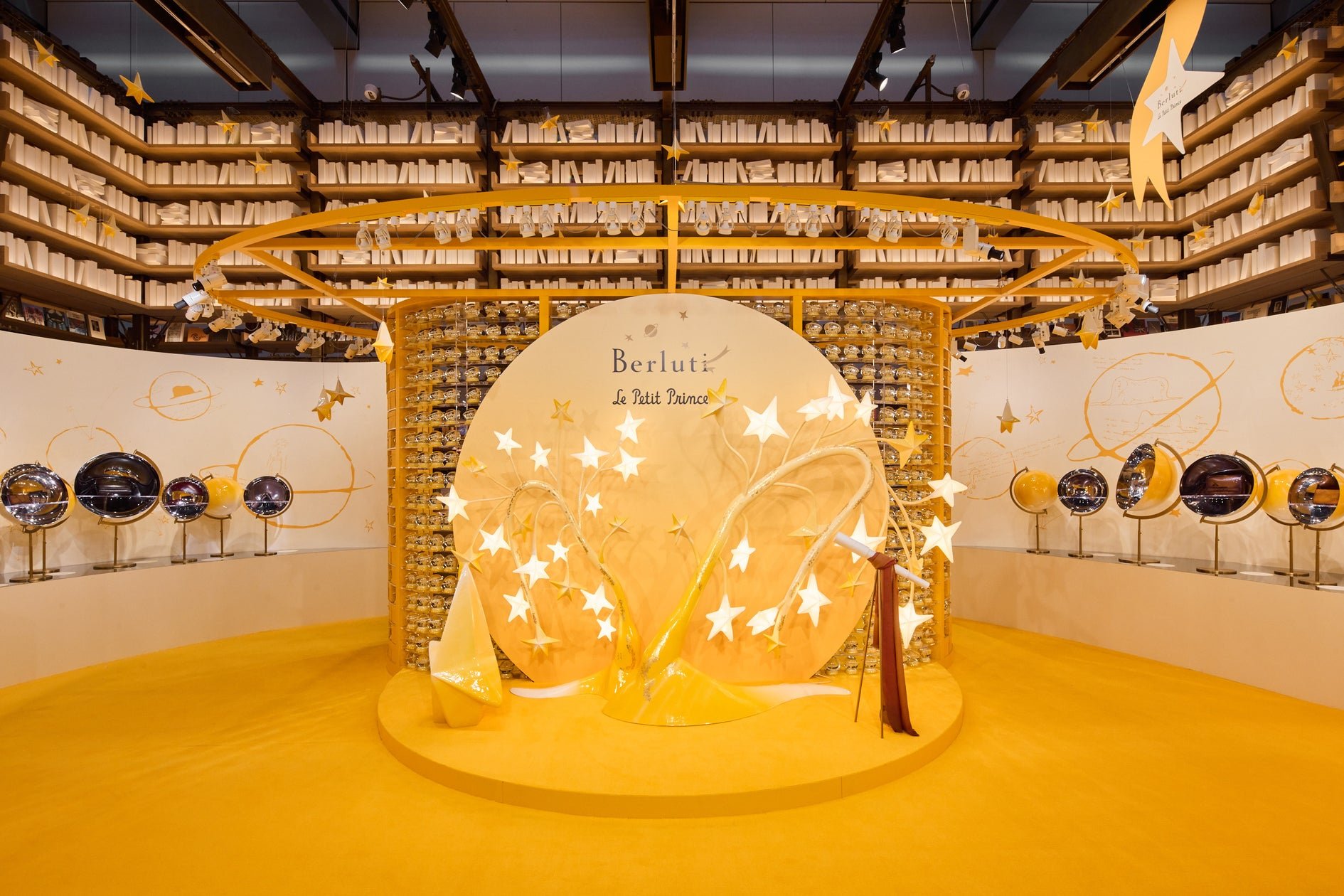 Le Resonance — Berluti 與《小王子》對話展覽現場裝置(來源:Berluti 日本株式會社)