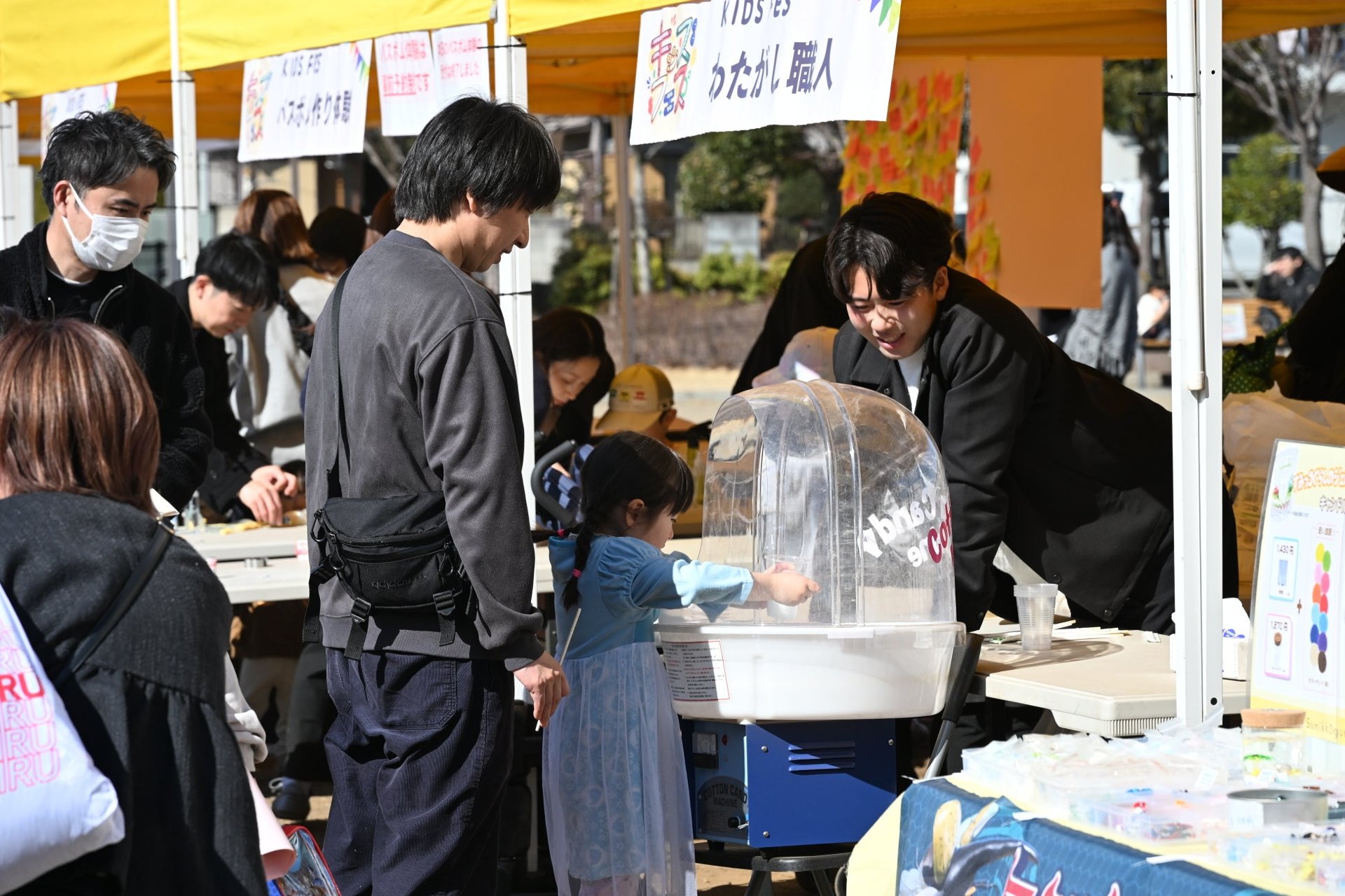 KIDS FES 活動現場：小朋友參與棉花糖製作體驗（圖片來源：PR TIMES）